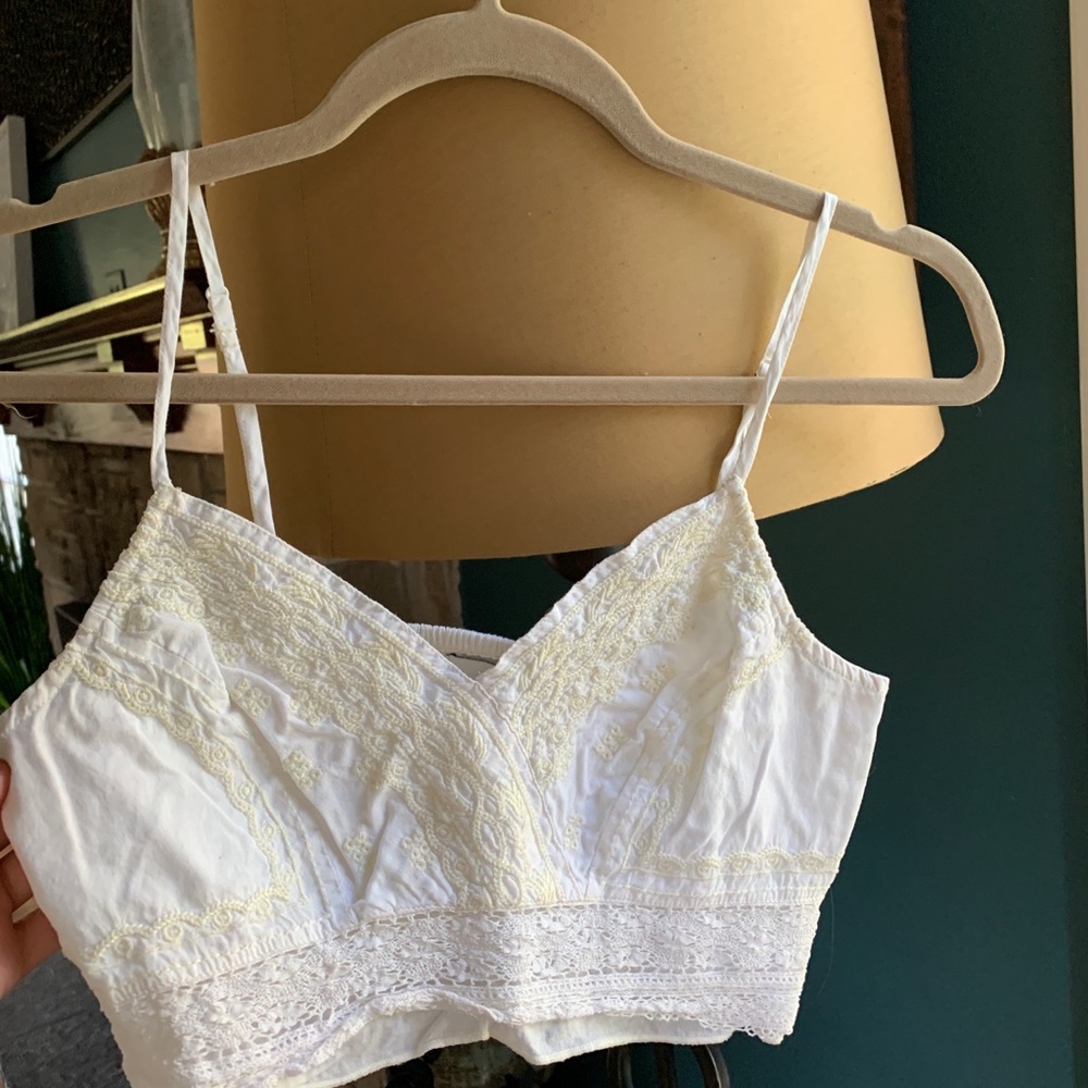 Eyelet festival crop top